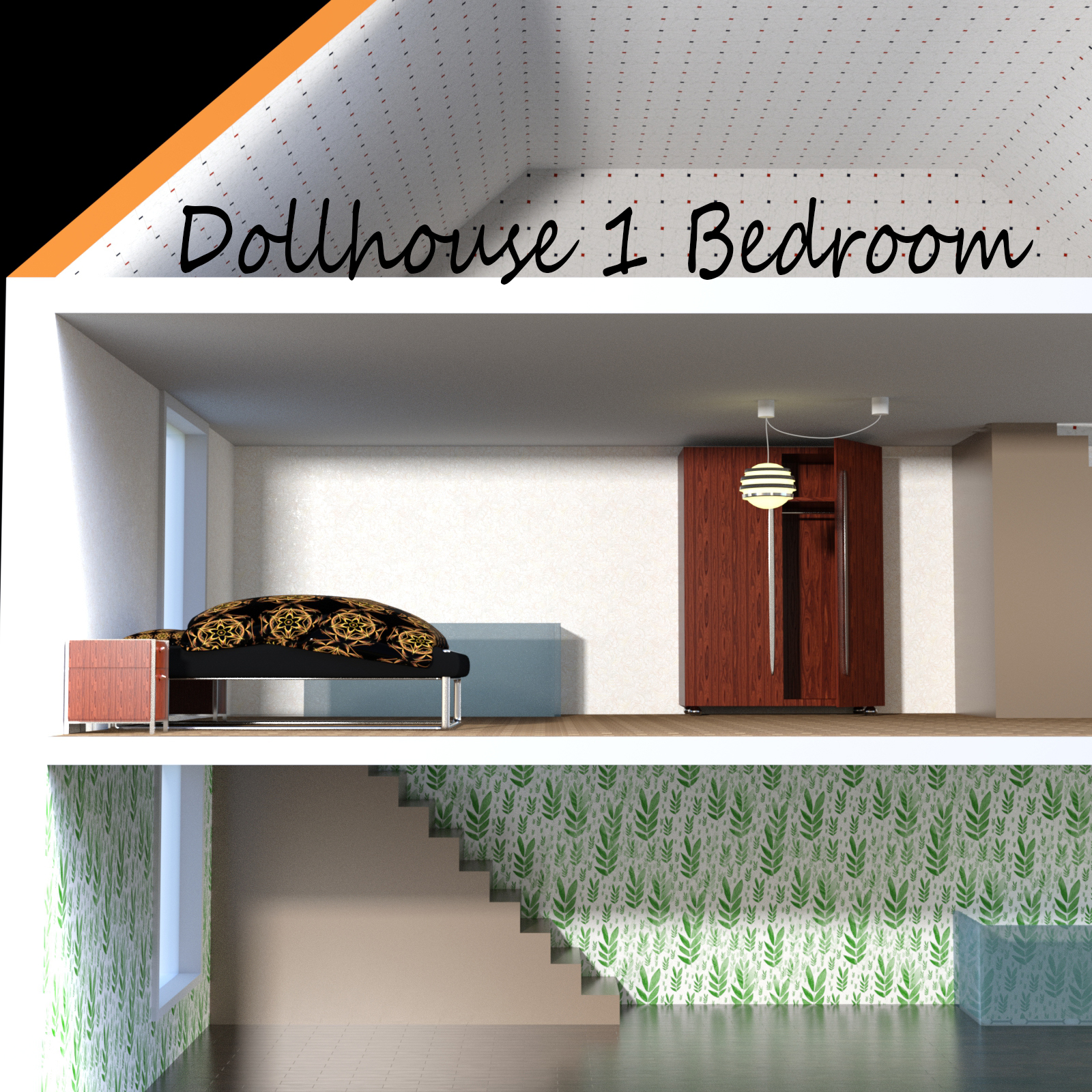 Dollhouse Bedroom by N/A