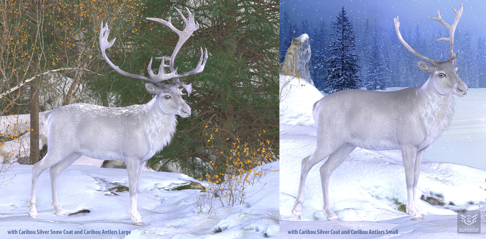 CWRW Silver Stag and Reindeer by N/A
