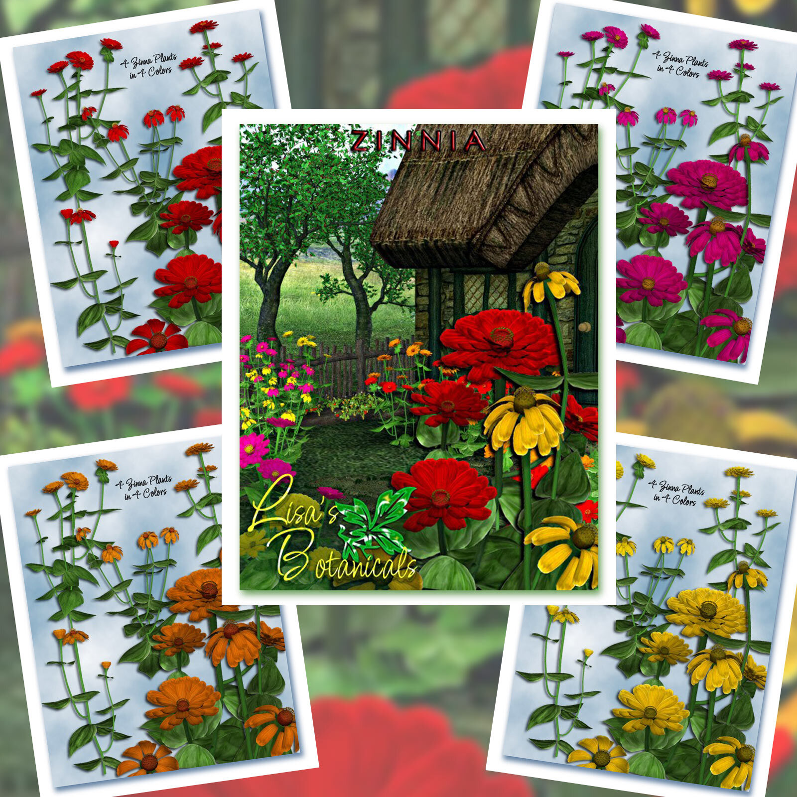 Lisa's Botanicals - Zinnia by N/A
