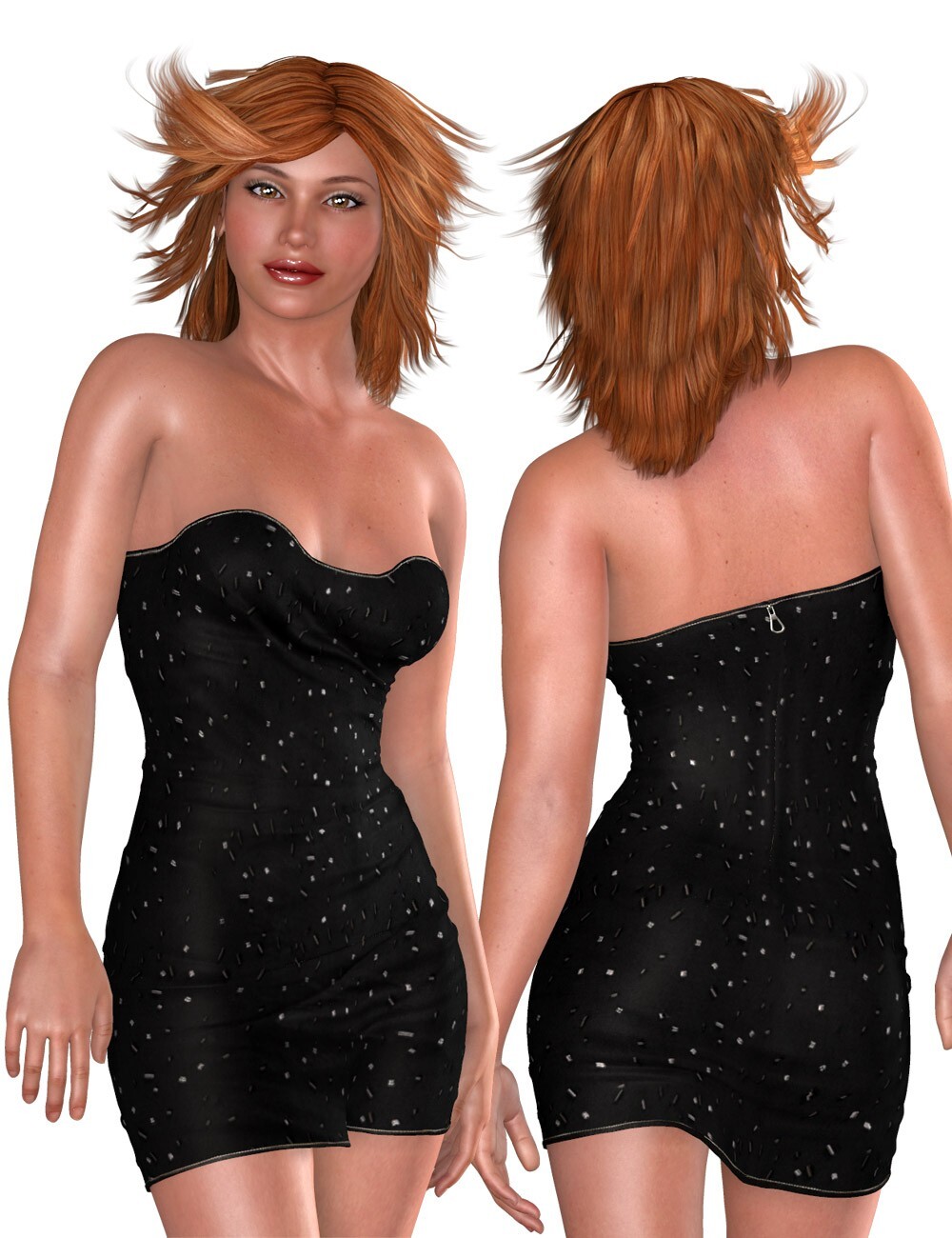 Dawn's Strapless Mini Dress by N/A