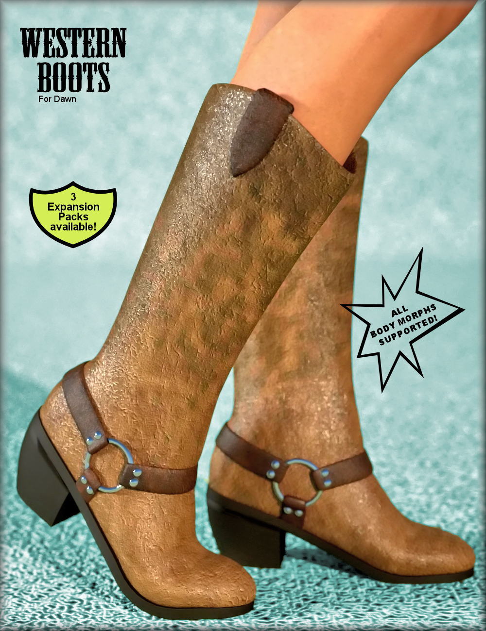 Western Boots for Dawn - DAZ Studio by N/A