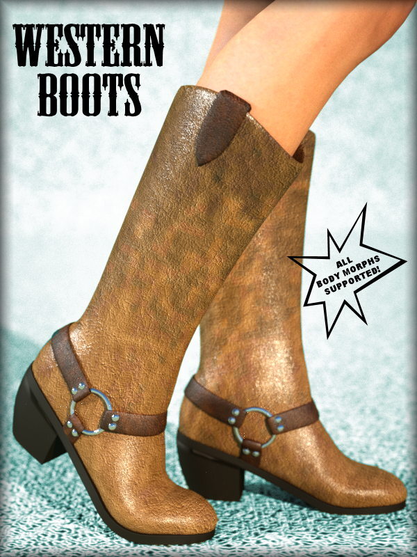 Western Boots for Dawn - DAZ Studio by N/A