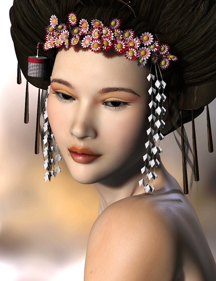 The Face of Asia for Dawn for Poser by N/A