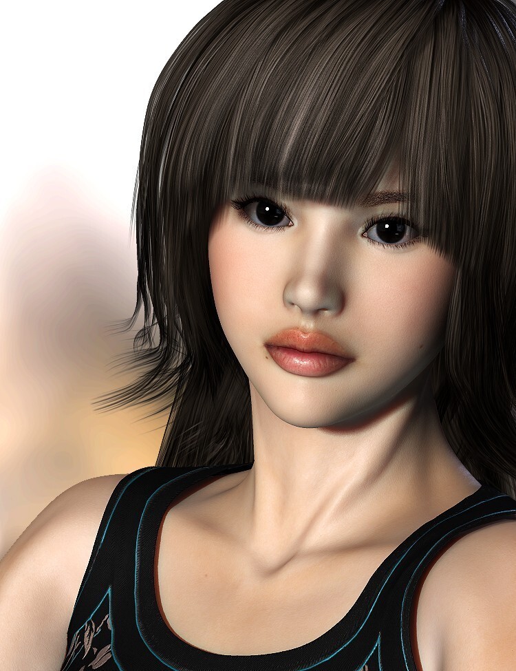 The Face of Asia for Dawn for Poser by N/A