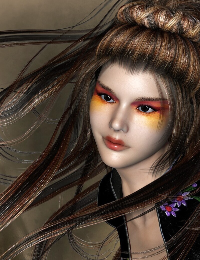 The Face of Asia II for Dawn  for Poser by N/A
