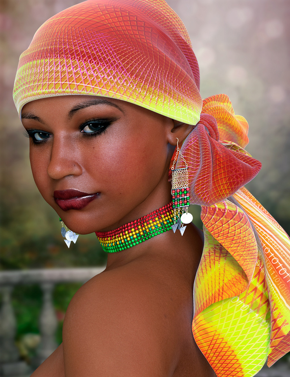 The Face of Africa Skin Set 1 for Dawn - Poser by N/A