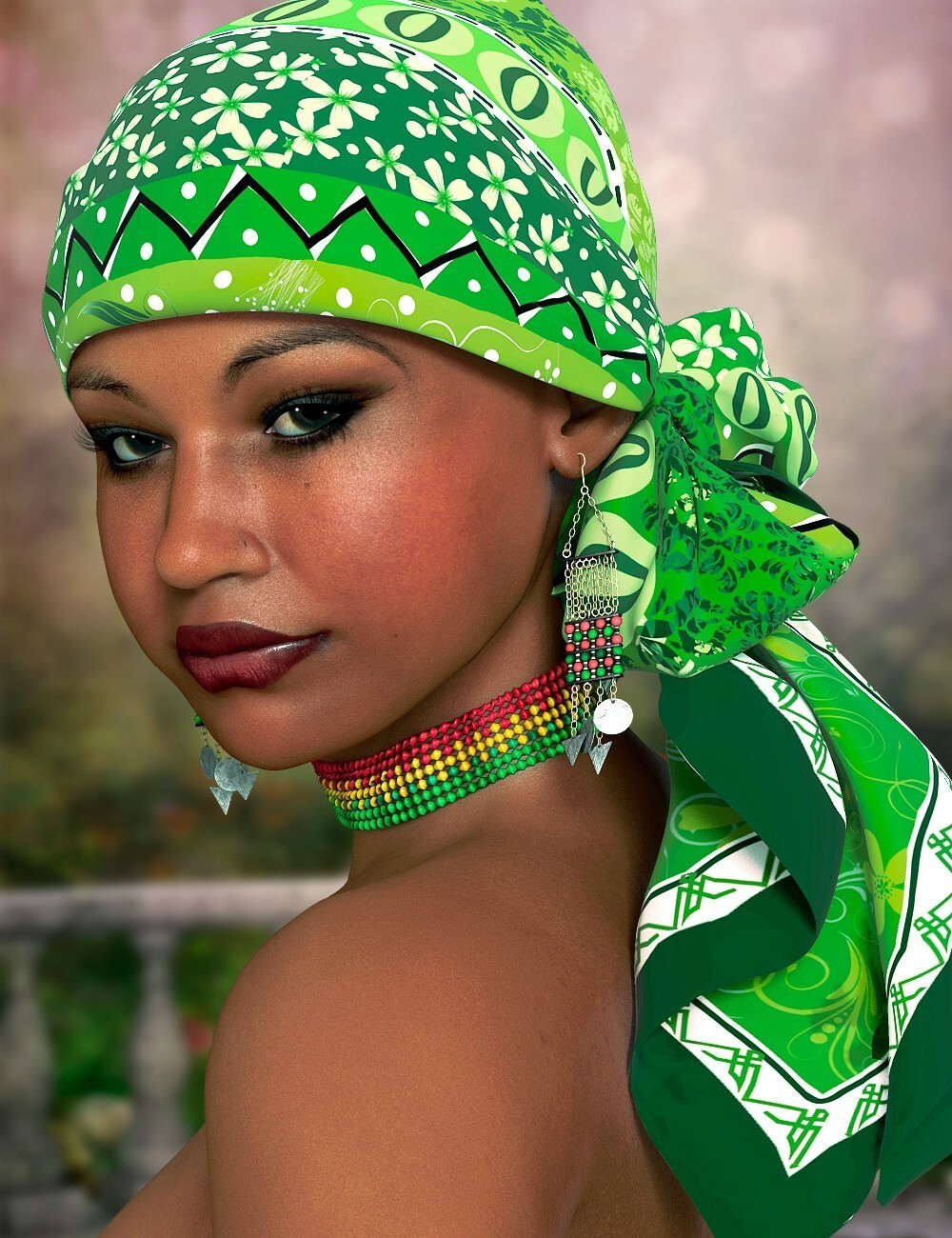 The Face of Africa Skin Set 1 for Dawn - Poser by N/A