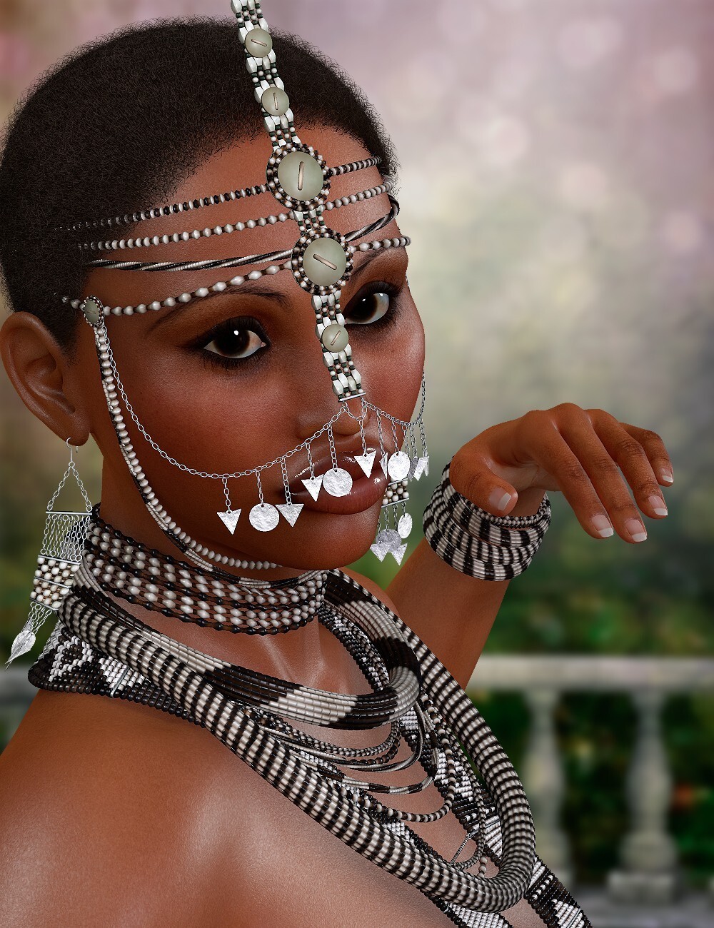 The Face of Africa Skin Set 1 for Dawn - Poser by N/A