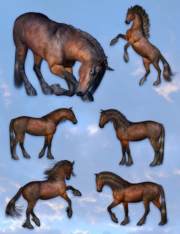 Flint_Hawk Pose Pack 1 for the HiveWire Horse by N/A