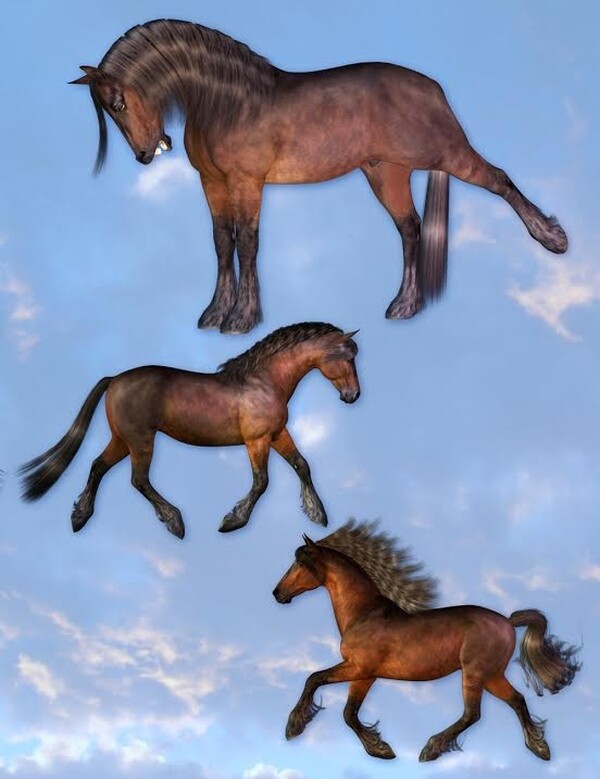 Flint_Hawk Pose Pack 1 for the HiveWire Horse by N/A