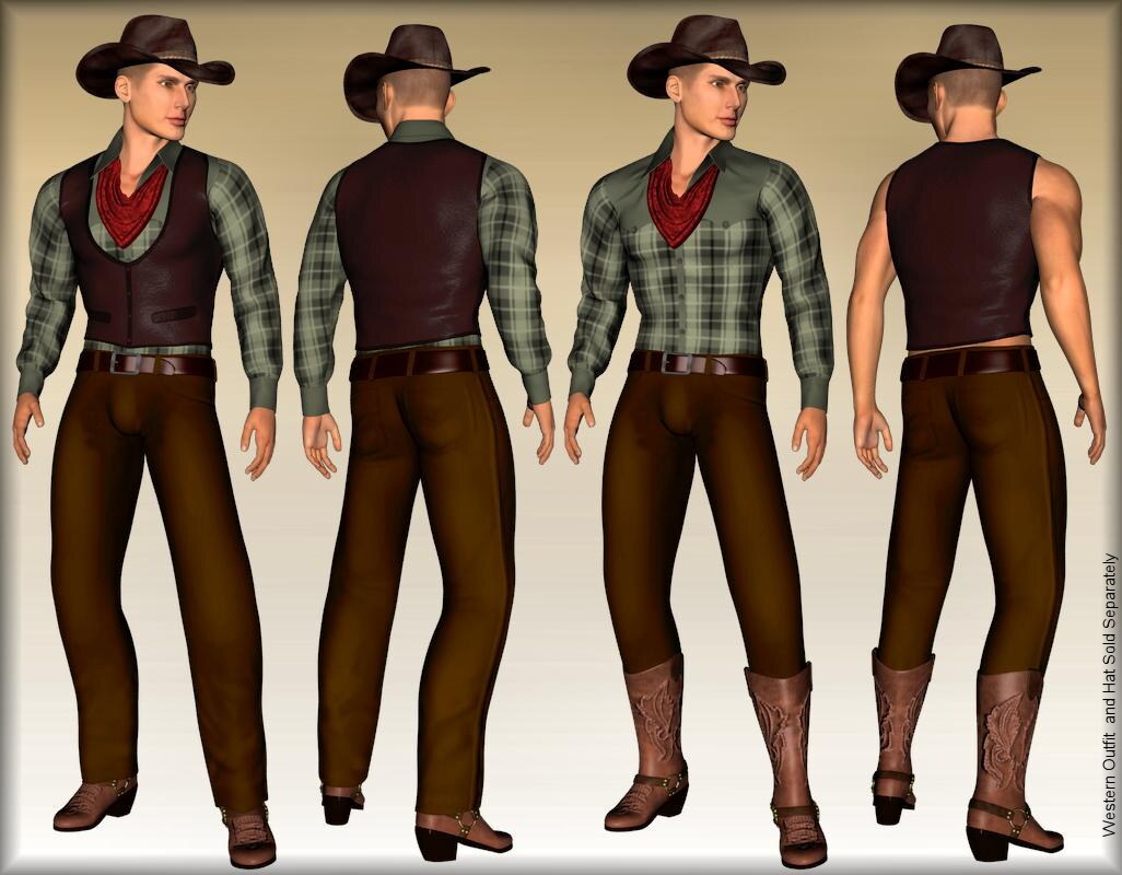 Western Boots for Dusk - DAZ Studio by N/A