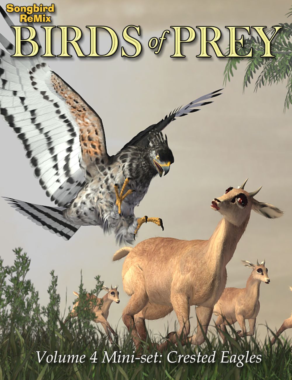 Songbird ReMix Birds of Prey Vol 4 Mini-Set - Crested Eagles by N/A