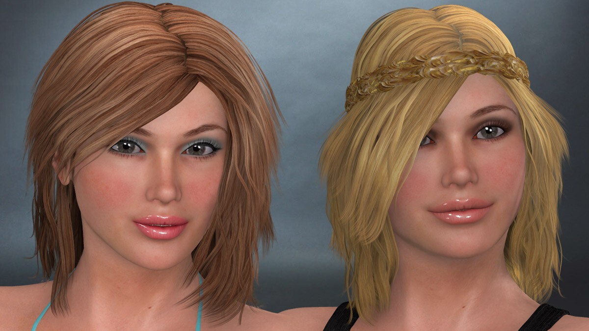 Dawn's Mid Length Hair by N/A