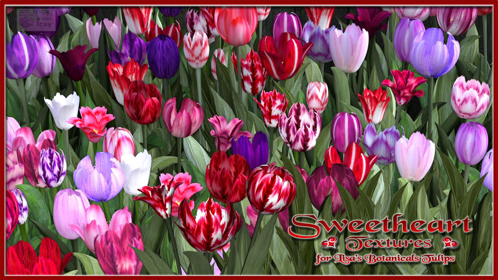 Sweetheart Textures for Lisa's Botanicals Tulips by N/A