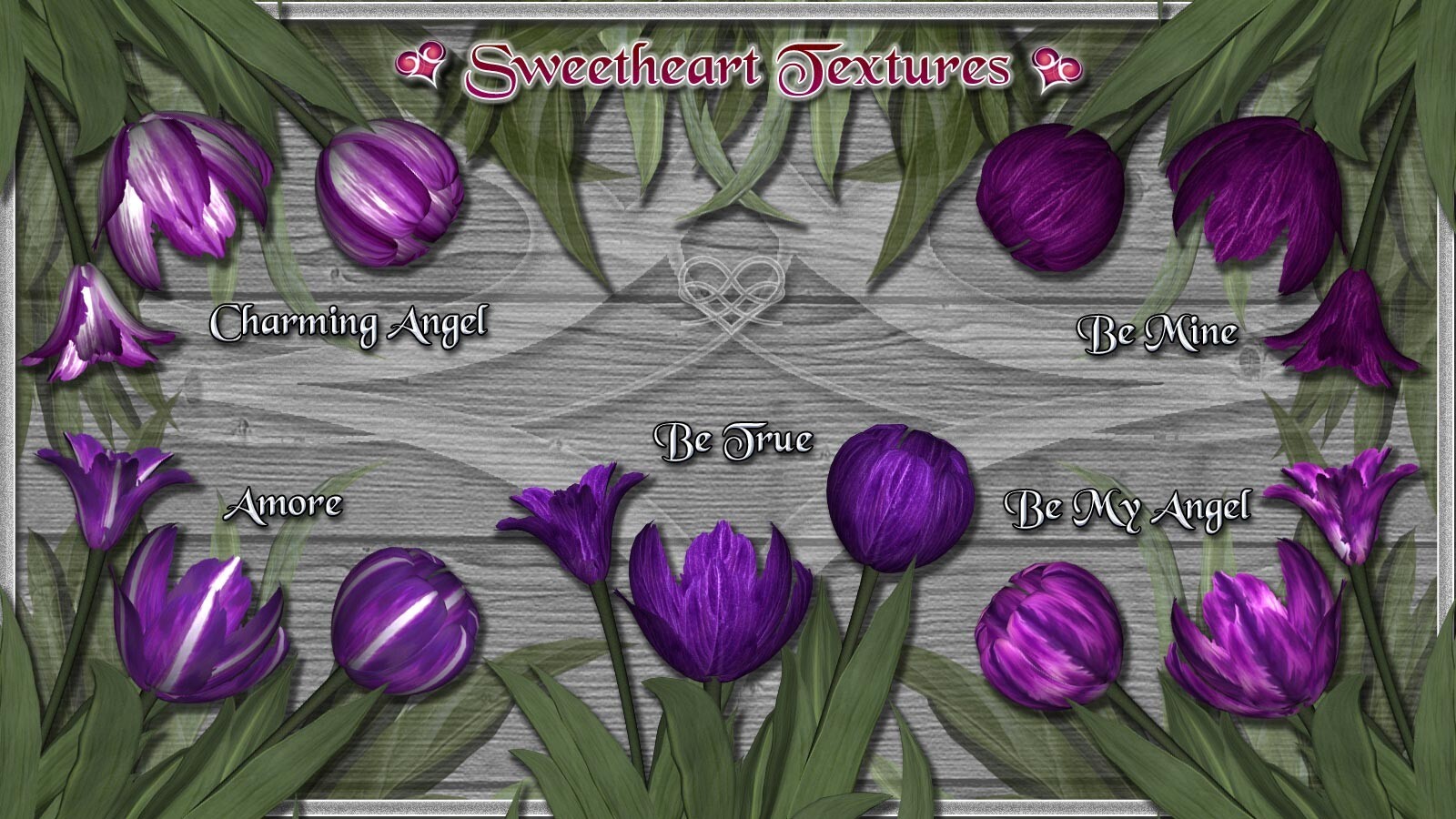 Sweetheart Textures for Lisa's Botanicals Tulips by N/A