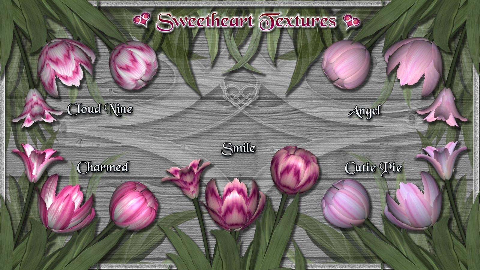 Sweetheart Textures for Lisa's Botanicals Tulips by N/A