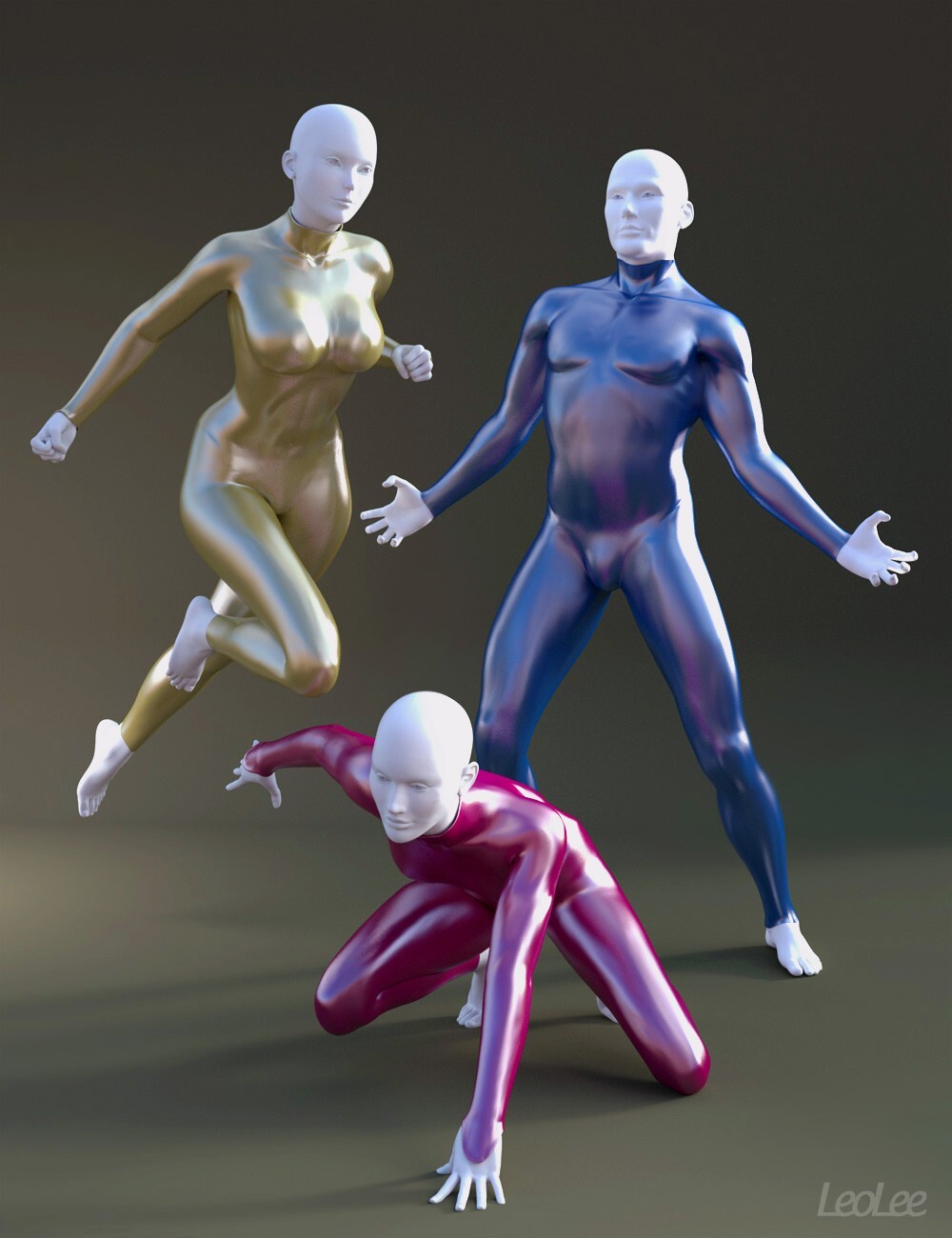 Superhero Poses for Dawn, Sora & Dusk by N/A