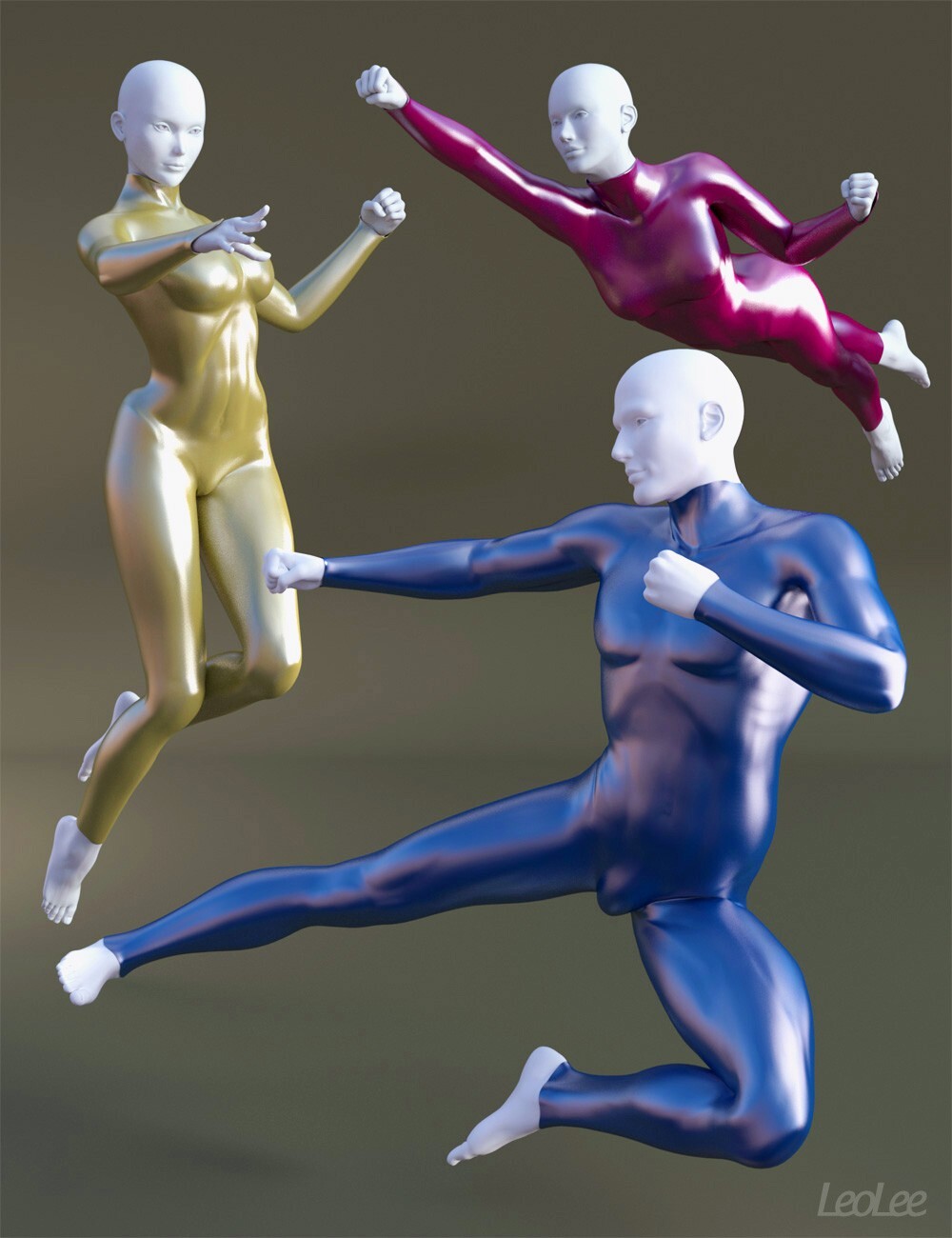 Superhero Poses for Dawn, Sora & Dusk by N/A