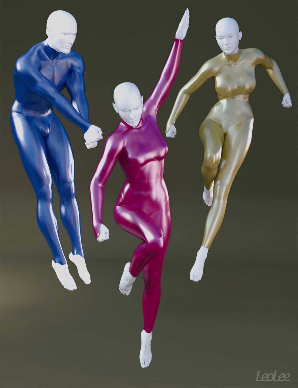Superhero Poses for Dawn, Sora & Dusk by N/A