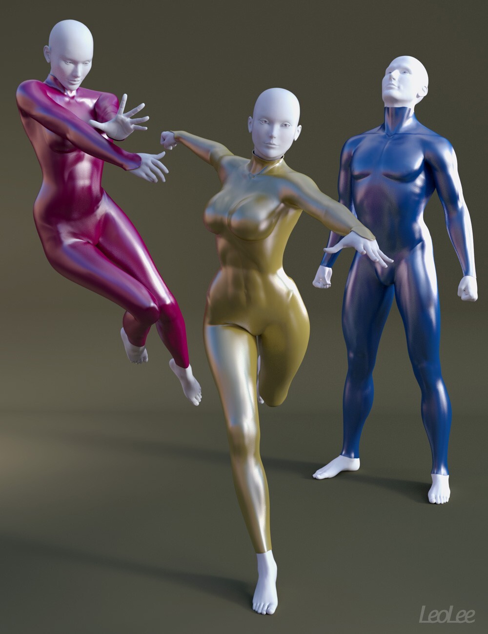 Superhero Poses for Dawn, Sora & Dusk by N/A