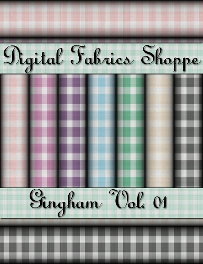 Digital Fabric Shoppe - Gingham Vol 01 by N/A