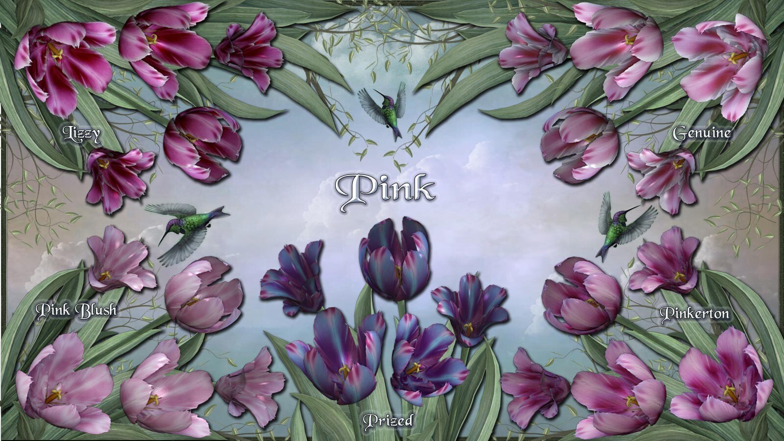 Spring Pastel Tulip Textures by N/A