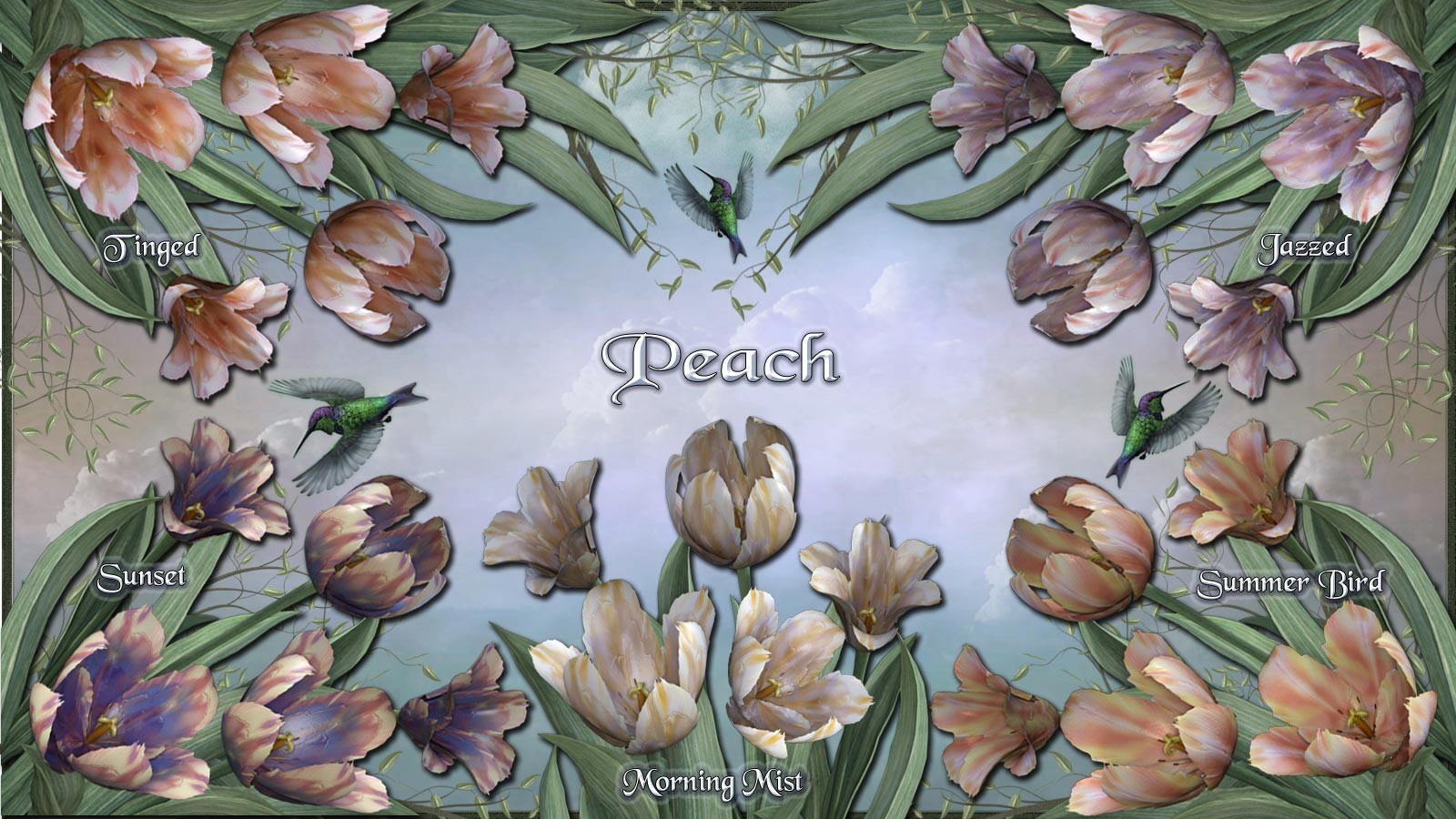 Spring Pastel Tulip Textures by N/A