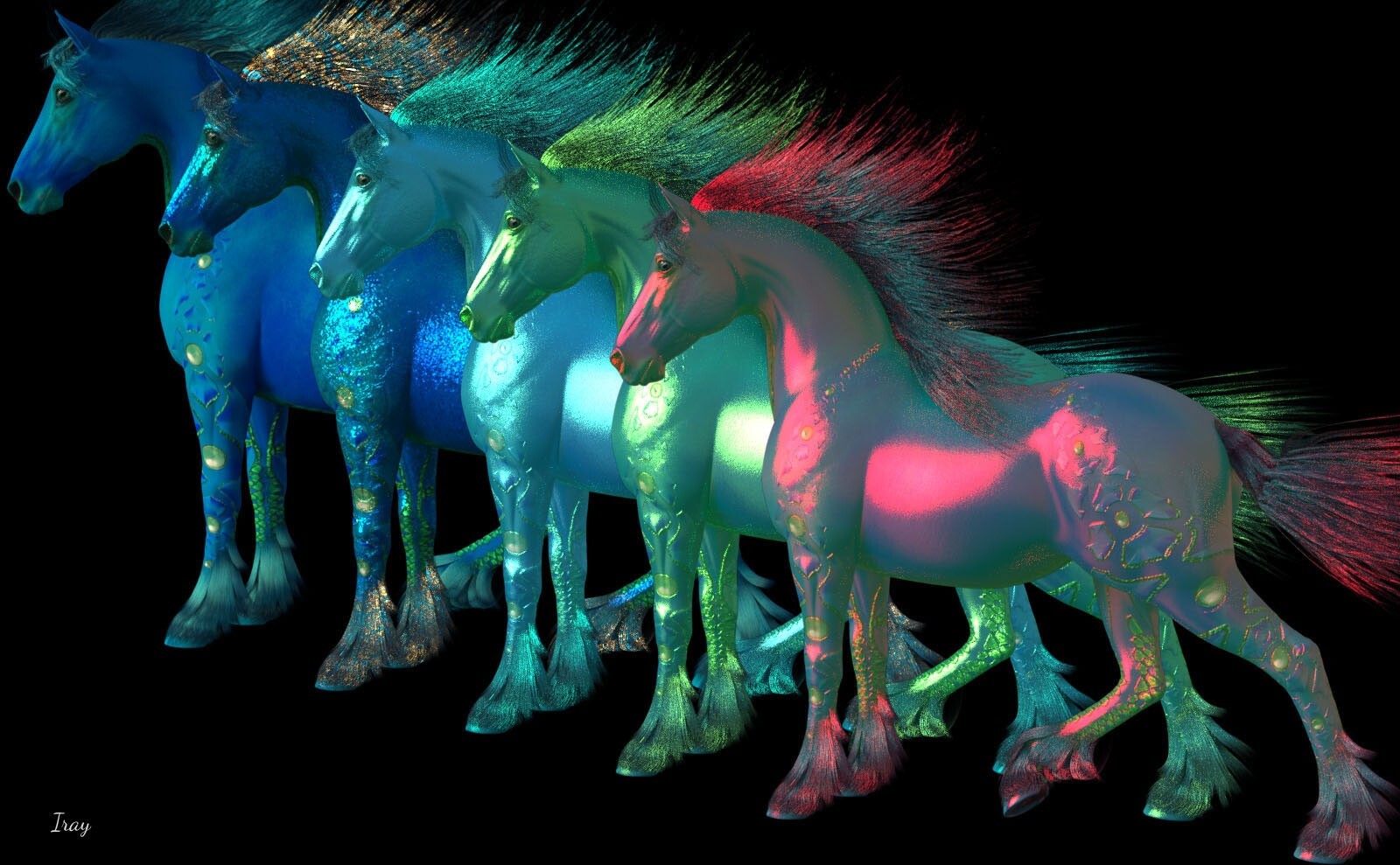 FL-RD Bejeweled-n-Glossed for the HW Horse by N/A