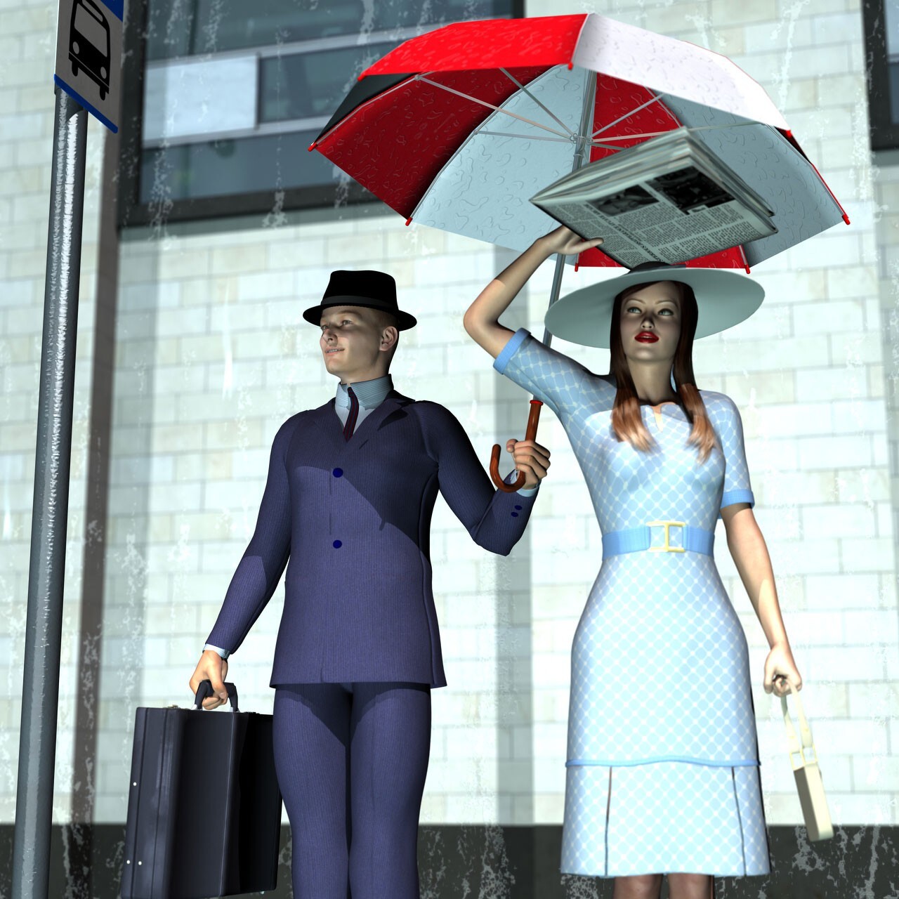 Morning Commute Umbrella by N/A
