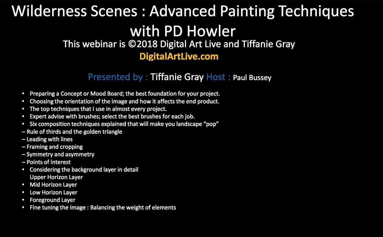 Wilderness Scenes Advanced Painting Techniques Video by N/A