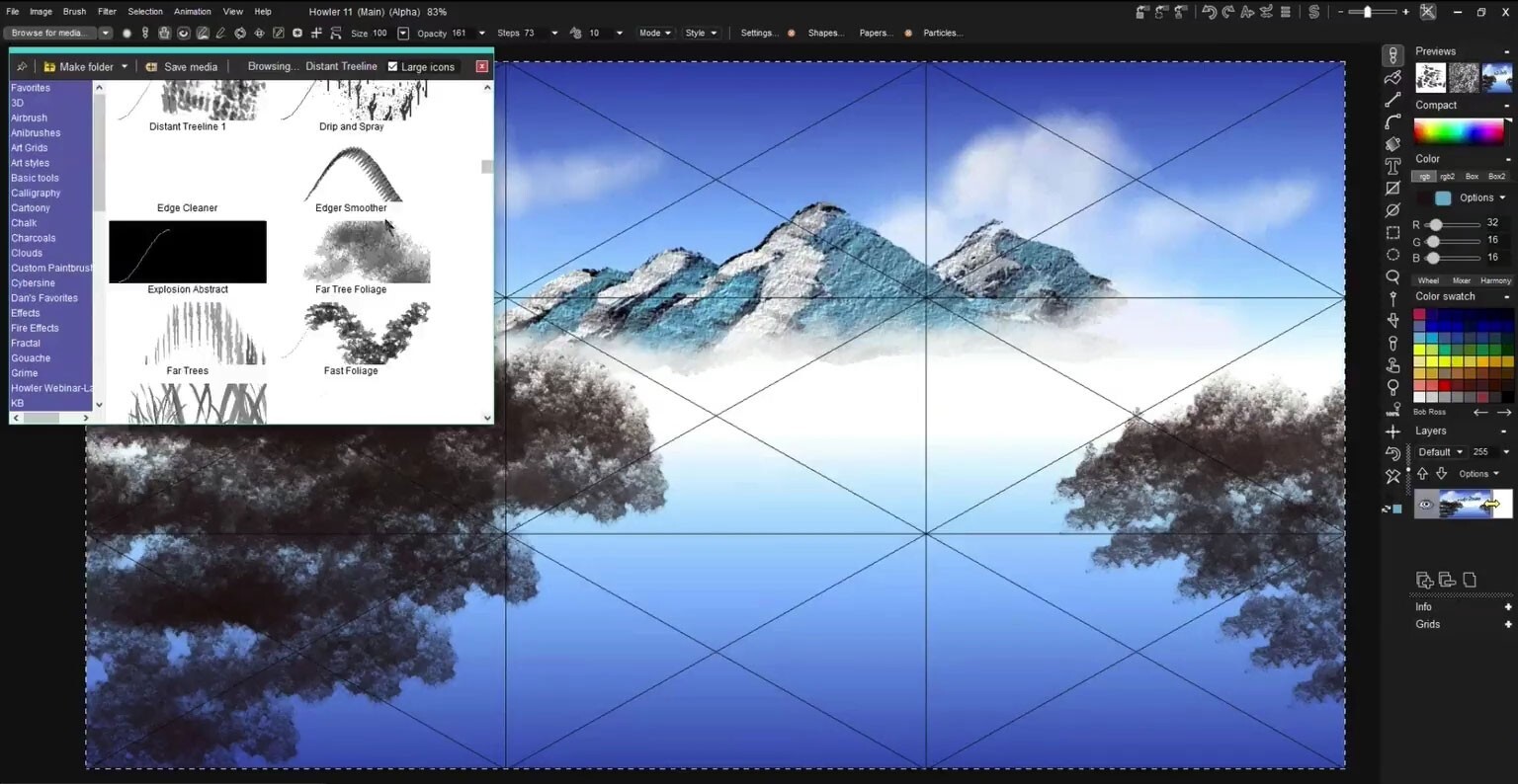 Wilderness Scenes Advanced Painting Techniques Video by N/A