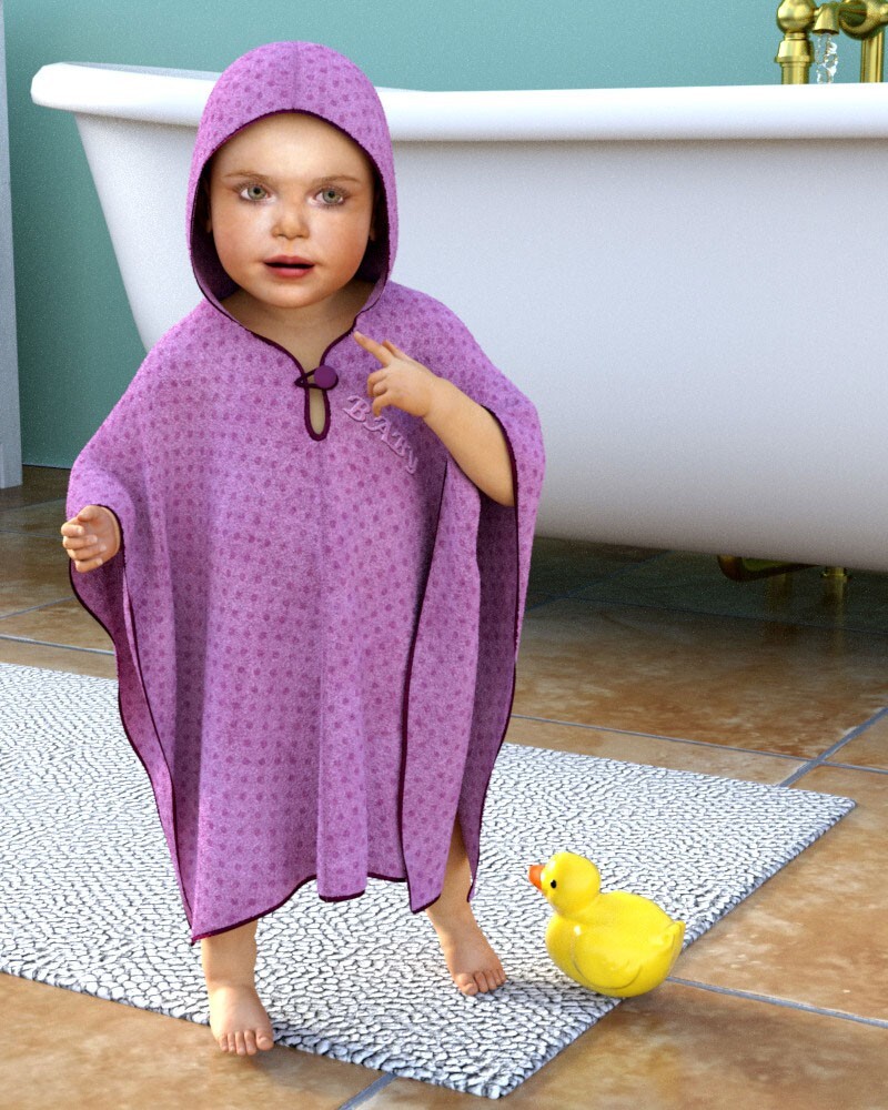 dForce Bath Cape for Baby Luna by N/A