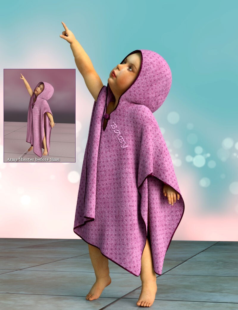dForce Bath Cape for Baby Luna by N/A