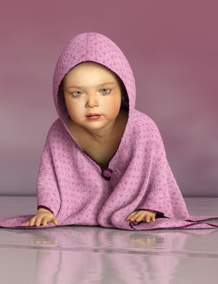 dForce Bath Cape for Baby Luna by N/A