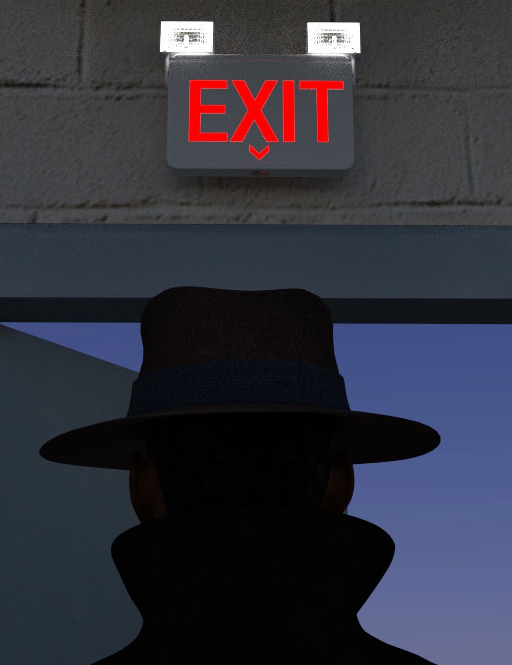 3WC Fire Safety - Exit Sign by N/A