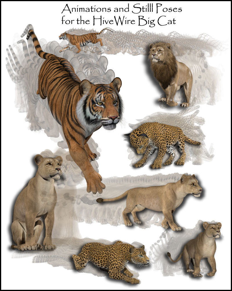 Animations for the HiveWire Big Cat by N/A