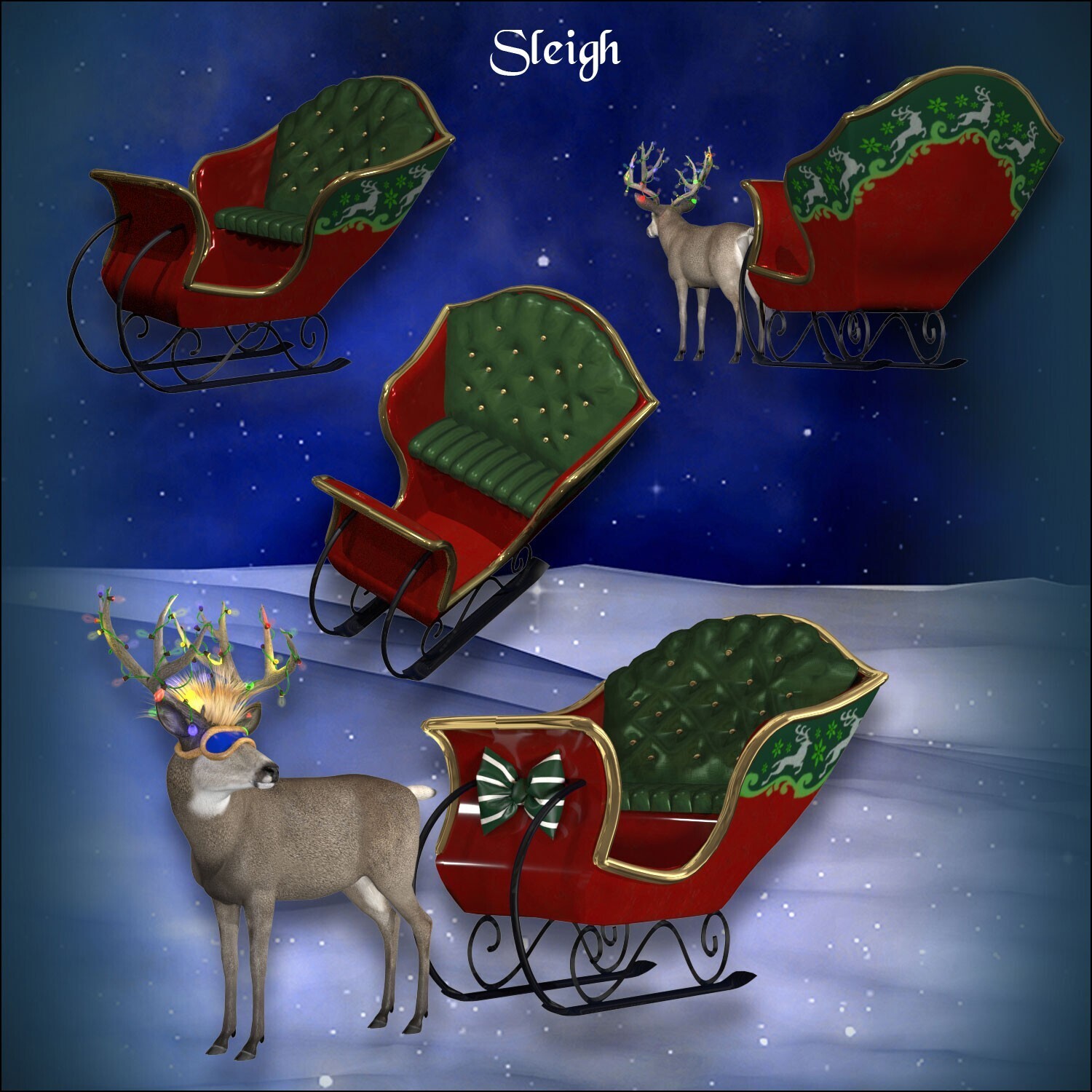 Happy Holideer for the HiveWire Mule Deer by N/A
