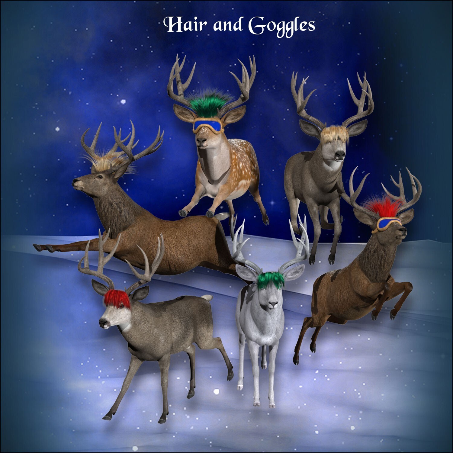 Happy Holideer for the HiveWire Mule Deer by N/A