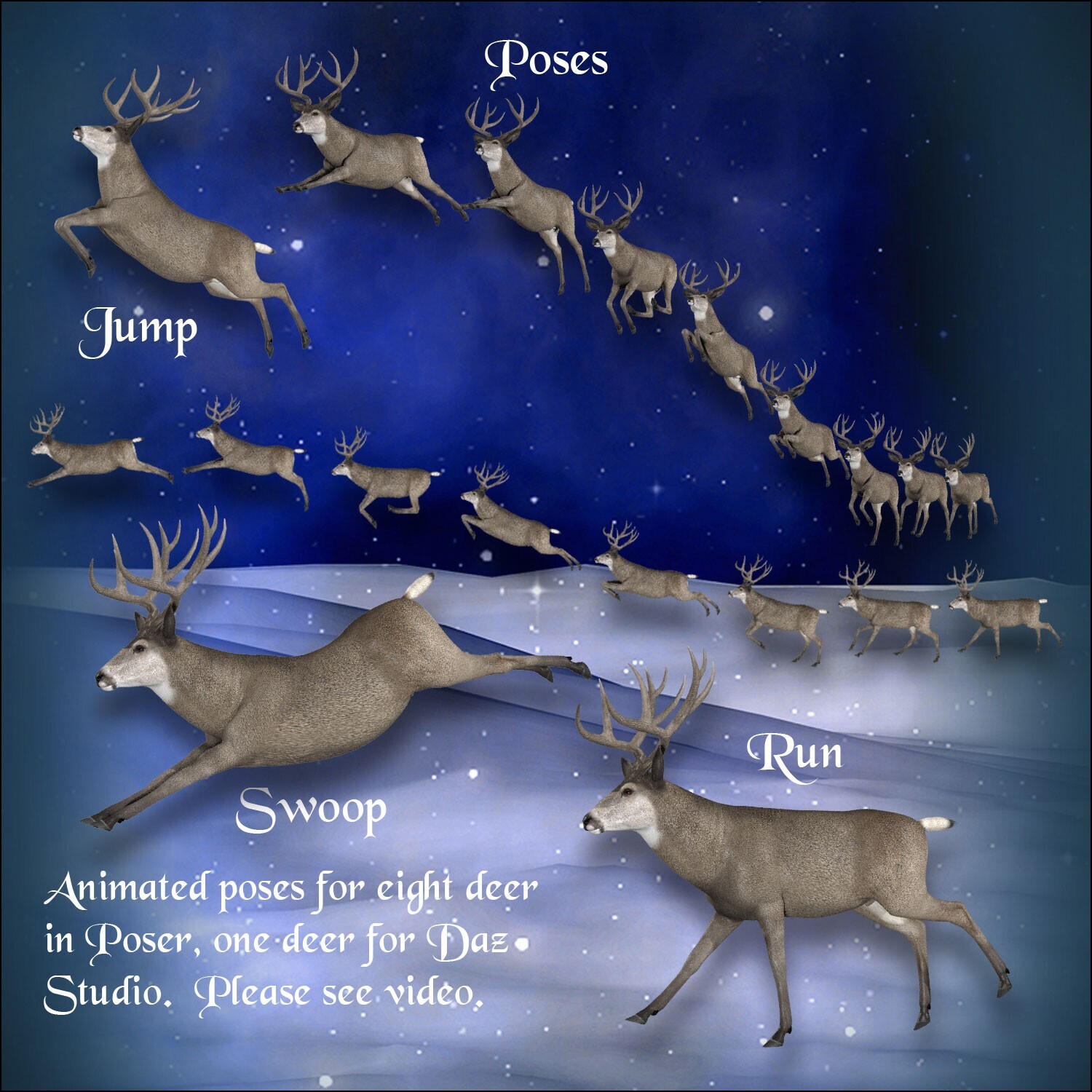 Happy Holideer for the HiveWire Mule Deer by N/A