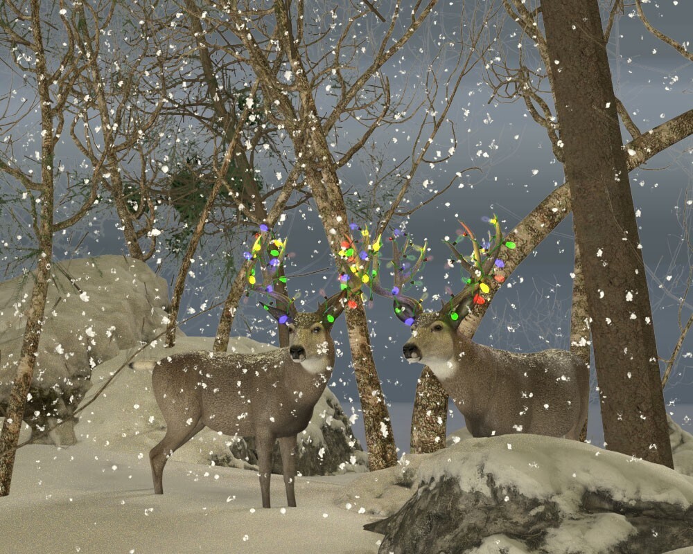 Happy Holideer for the HiveWire Mule Deer by N/A