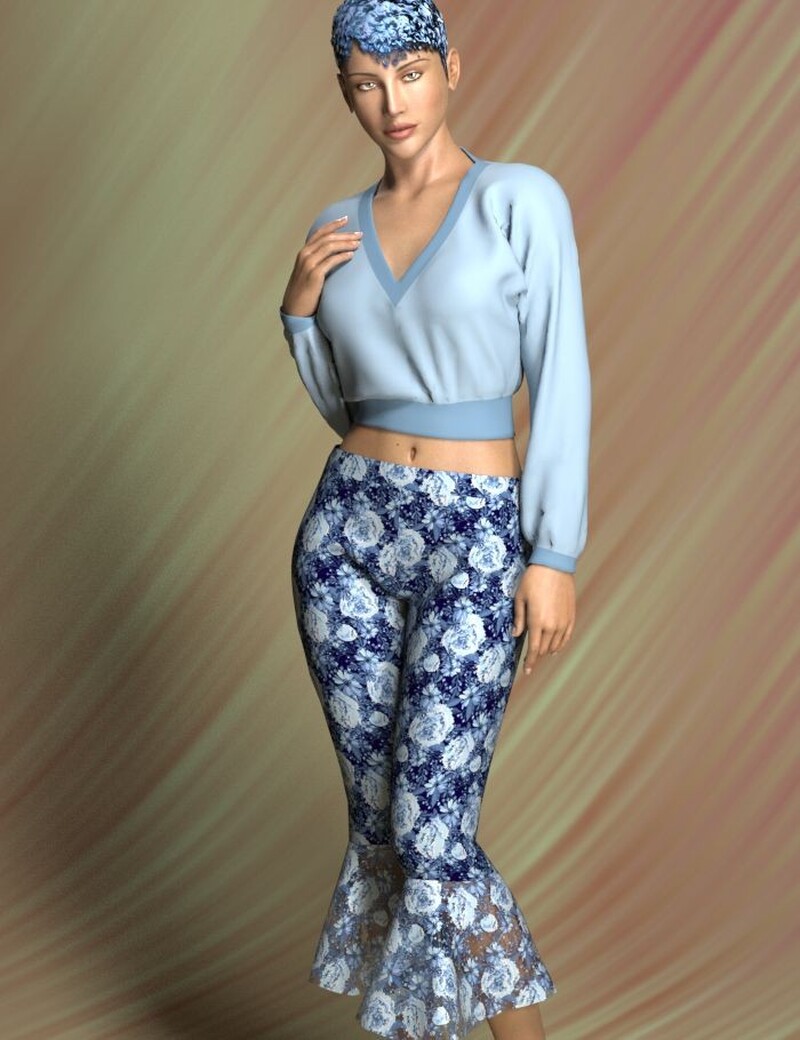 Ruffled Capris for Dawn by N/A