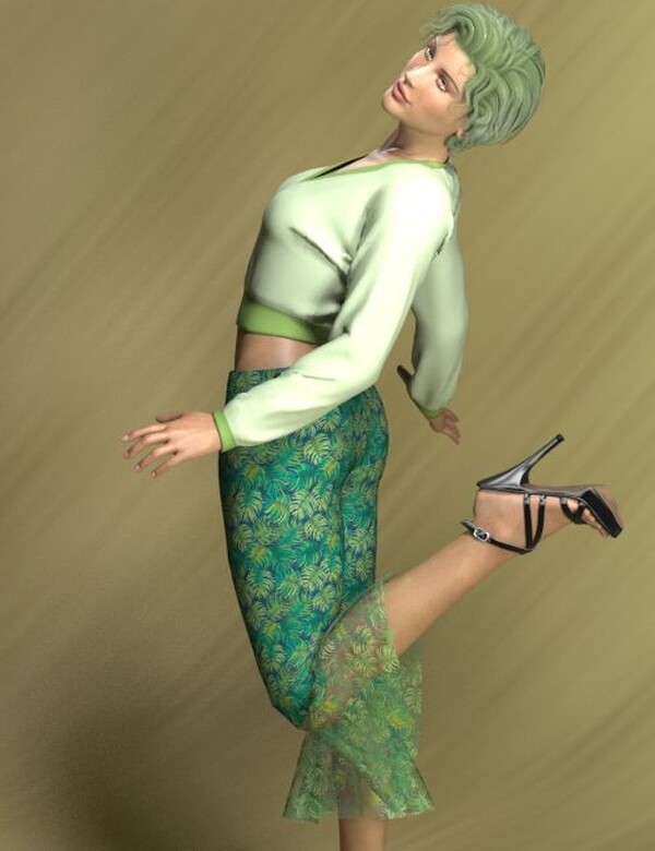 Ruffled Capris for Dawn by N/A