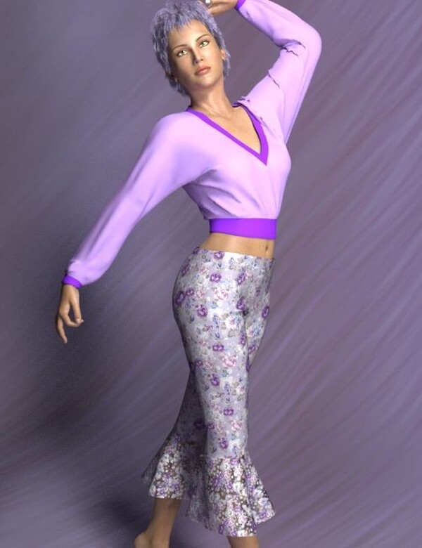 Ruffled Capris for Dawn by N/A