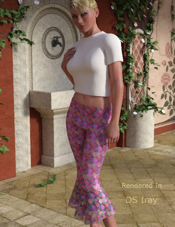 Ruffled Capris for Dawn by N/A