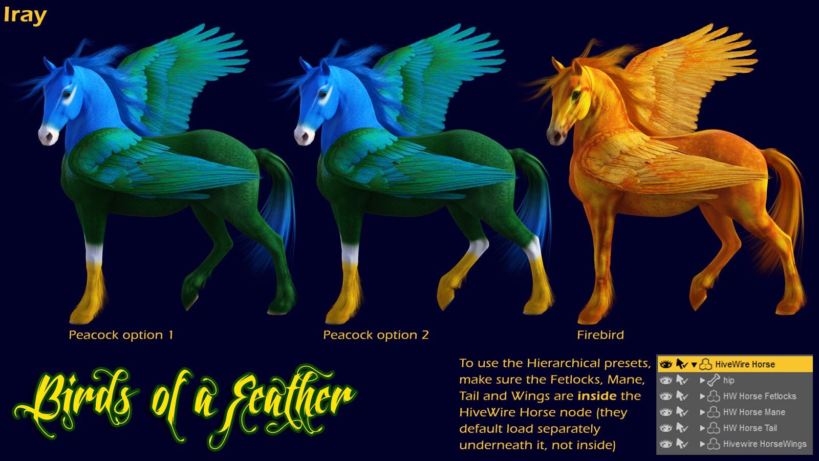 Birds of a Feather for the HW Horse, Winged Horse & Hippogryph by N/A