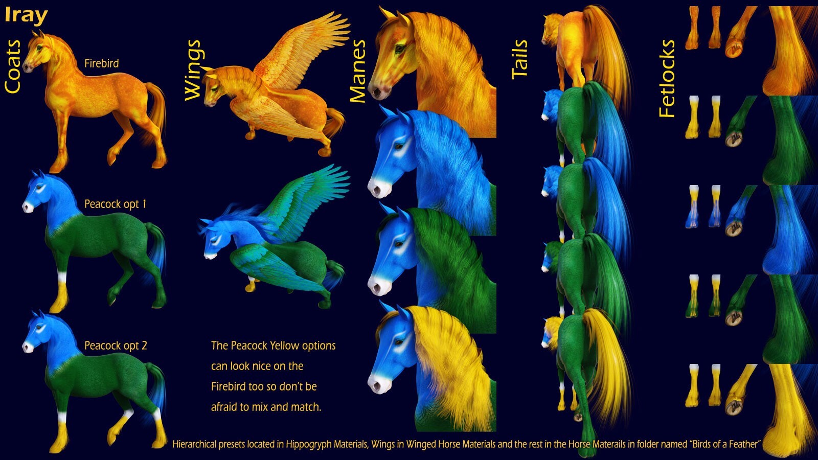 Birds of a Feather for the HW Horse, Winged Horse & Hippogryph by N/A