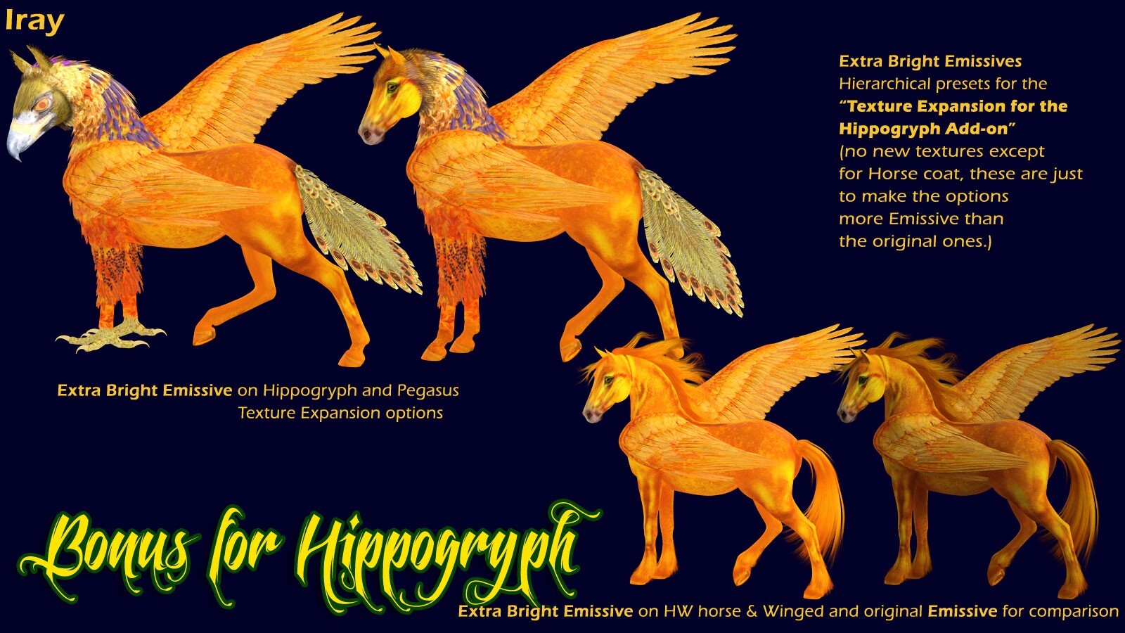 Birds of a Feather for the HW Horse, Winged Horse & Hippogryph by N/A