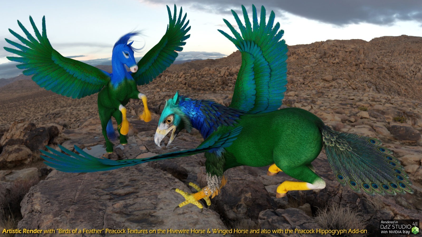 Birds of a Feather for the HW Horse, Winged Horse & Hippogryph by N/A