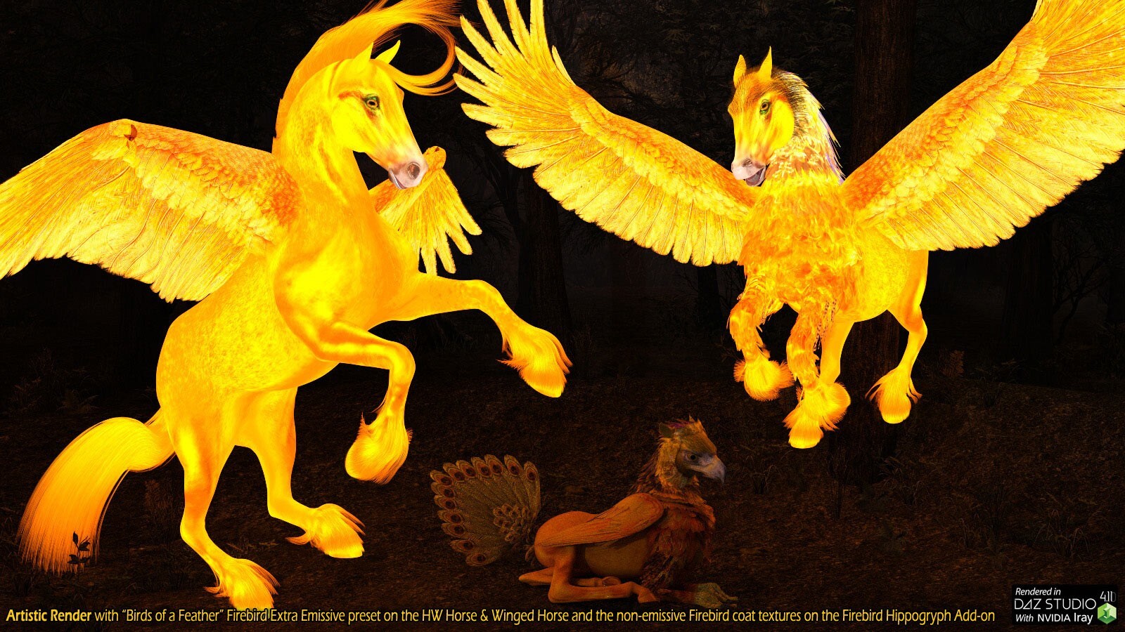 Birds of a Feather for the HW Horse, Winged Horse & Hippogryph by N/A