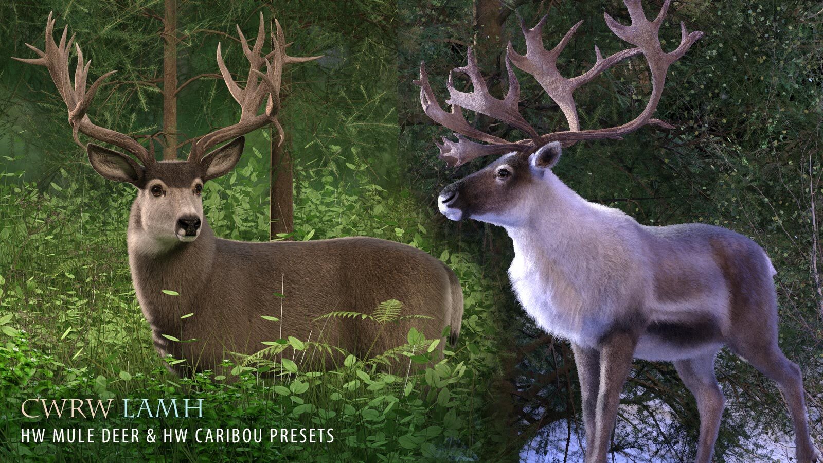 CWRW LAMH: HW Mule Deer & HW Caribou Presets by N/A